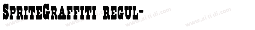 SpriteGraffiti regul字体转换